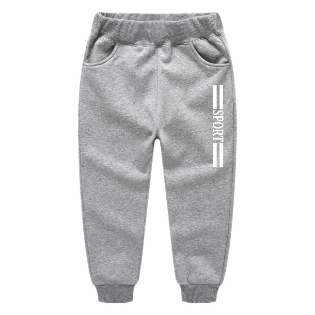 Chàng trai cộng với nhung dày quần mùa thu mặc 2019 trẻ em mới sweatpants Hàn Quốc phiên bản của trẻ em hợp thời trang quần ấm 3 tuổi 6.