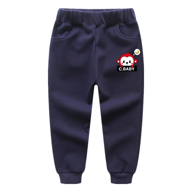 Chàng trai cộng với nhung dày quần mùa thu mặc 2019 trẻ em mới sweatpants Hàn Quốc phiên bản của trẻ em hợp thời trang quần ấm 3 tuổi 6.