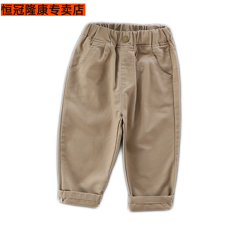 Triều Boy Thu Pants 2019 New Kids Andelow Harun quần bé Thu Loose quần mùa xuân và mùa thu.