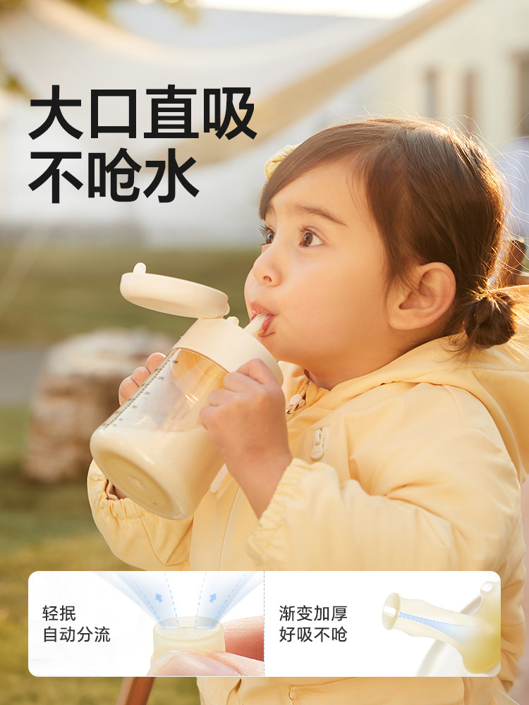Royal Pet Direct Drinking Cup Children's Graduated Milk Cup for Babies over One Year Old, Learning Drinking Straw Cup, Direct Drinking Bottle