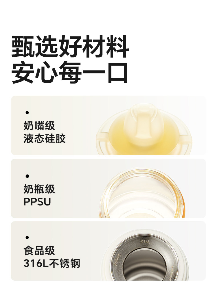 Royal Pet Sippy Cup Gift Set, Cute Big-Eyed Insulated Cup, Duckbill Baby Bottle for 4 Months and Over, Straw Bottle