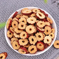 1 2 catty of Xinjiang red date dry incense crisp if it is crisp if Qiangqiang Nuclear-free Red Date Slice Dry Eat Tea Red Date Ring 500g