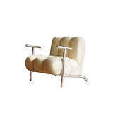 Средневековый повседневный диван-кресло в стиле ваби-саби, дизайнерское кресло для гостиной, балкона, Чандигарха, кресло из овчины