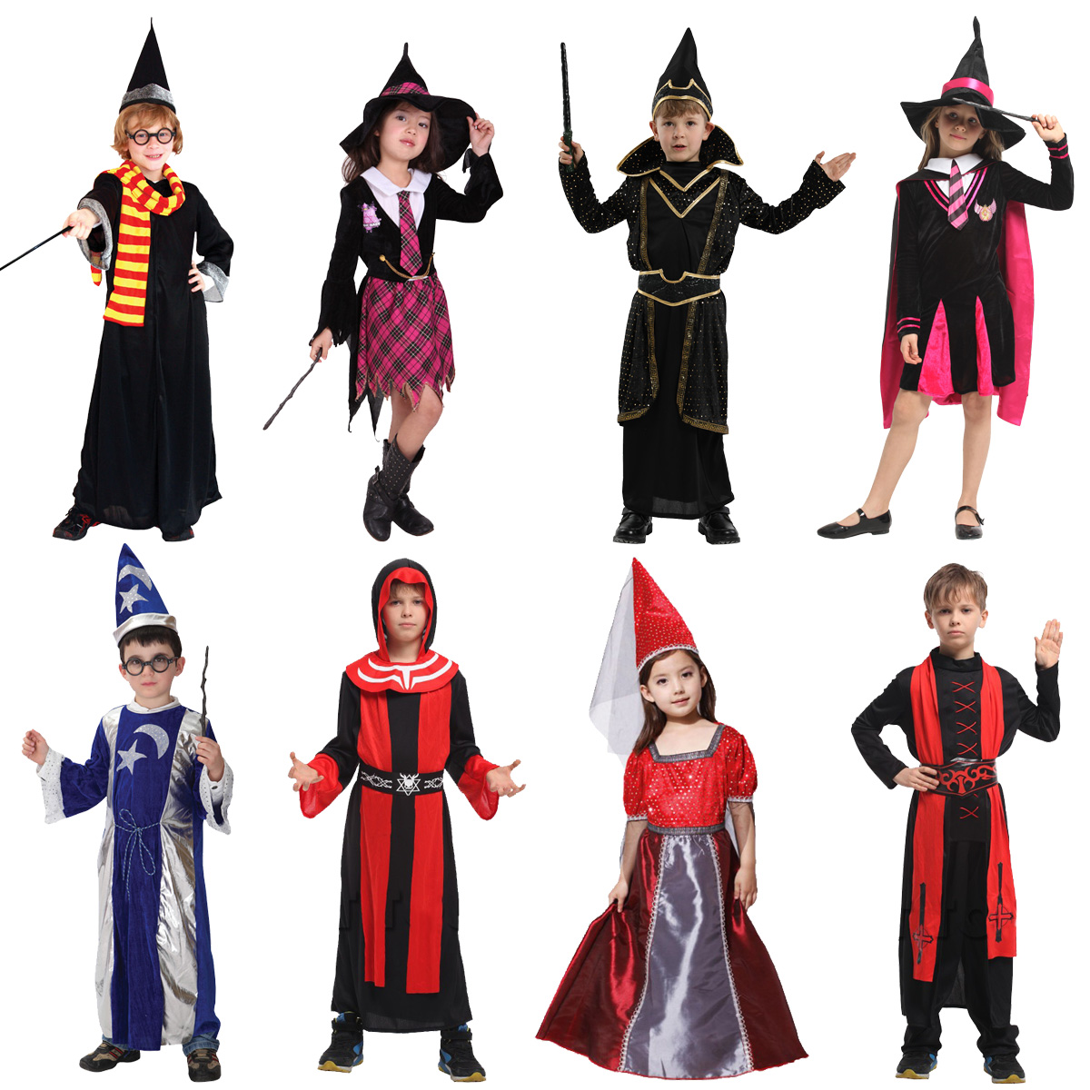 Halloween Children's Costume Boys and Girls Ball Show cos Sorcerer Harry Potter Hermione Little Miao Li Clothes