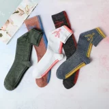 Гольфы, японские брендовые демисезонные носки, осенние, популярно в интернете, средней длины