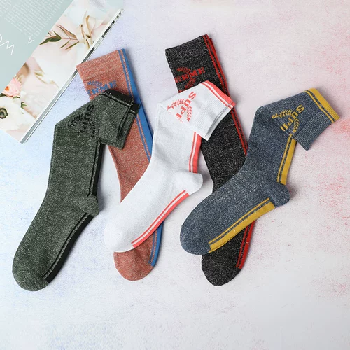 Гольфы, японские брендовые демисезонные носки, осенние, популярно в интернете, средней длины