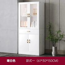 Bookshelf Floor-to-ceiling wall simple locker shelf Office transparent filing cabinet Home multi-layer dustproof bookcase