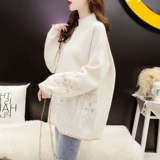 Демисезонный трикотажный свитер, оверсайз, коллекция 2022, увеличенная толщина