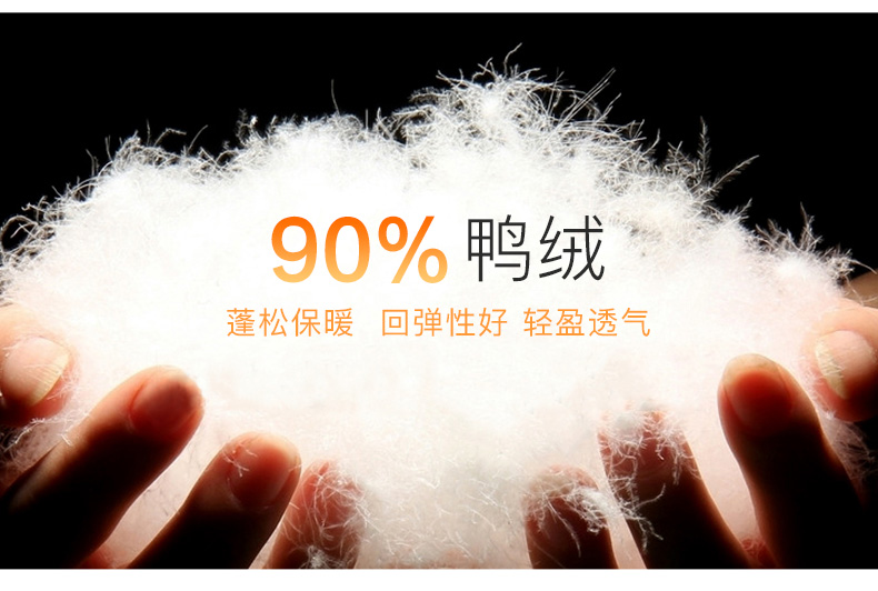 雅鹿 男士中长款羽绒服 90%含绒量 图4