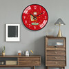 New Chinese-Style Clock Wall Clock for Living Room Home Use Ultra-Quiet Wall-Mounted No-Drill Creative Bedroom Clock Quartz Clock