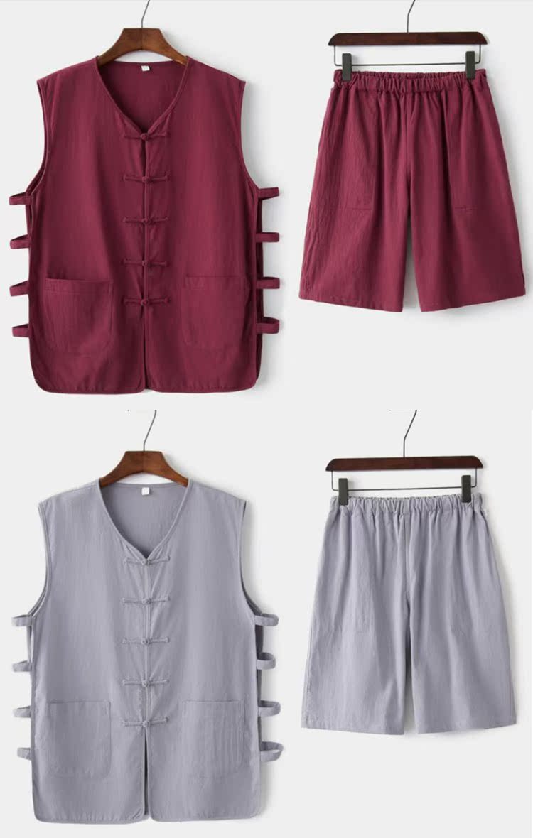 Bộ đồ mùa hè Bộ đồ vest vest handicap thời trang nam
