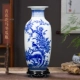 Jingdezhen gốm sứ lớn bình mới phong cách Trung Quốc phòng khách sứ màu xanh và trắng trang trí phong phú tre hoa trang trí nhà - Vase / Bồn hoa & Kệ