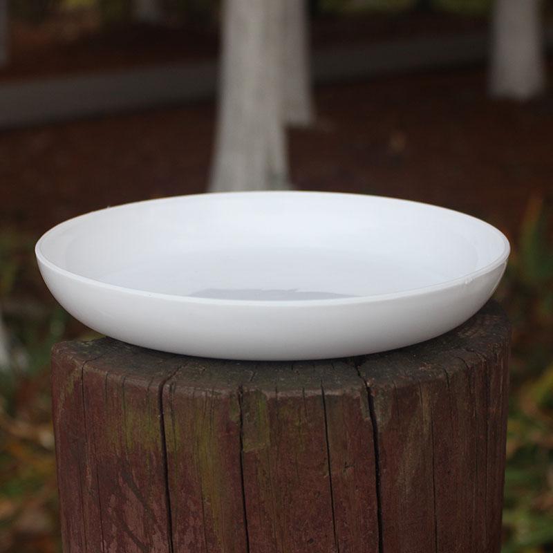 Fleshy ceramic flower pot tray candy color plastic flower POTS round bottom of large size small medium water pans tray