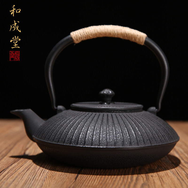 Hechengtang southern old iron pot handmade cast iron pot pig iron pot electric ceramic stove boiling kettle teapot set