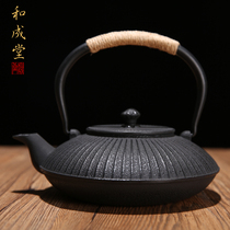 Wechengtang Southern old iron pot Handmade cast iron pot Pig iron pot Electric pottery stove cooking kettle Tea pot set