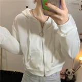 Tide, толстовка, короткий лонгслив с капюшоном, тонкая осенняя куртка, в корейском стиле
