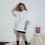 Костюм с двумя частями с модным темпераментом знаменитостей в Интернете, женским холодным стилем, стройным и зрелым Hyuna Style Top Polo Summer