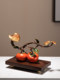 New Chinese-Style Brass Ornament with Persimmon and Gourd Design, Symbolizing Good Fortune and Success, Suitable for Office Desks, Bosses' Desks, Housewarming, and Business Openings