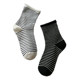 ຖົງຕີນແມ່ຍິງ Pile Socks ດູໃບໄມ້ລົ່ນແລະລະດູຫນາວໃຫມ່ຍີ່ປຸ່ນ Striped Curling Mid-calf ວິທະຍາໄລແບບກິລາຜ້າຝ້າຍບໍລິສຸດ Loose ປາກ socks ແມ່ຍິງ