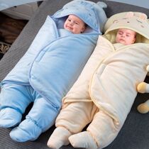 Baby holding sleeping bag dual-use children anti-kick swaddling new newborn split-leg package newborn autumn and winter