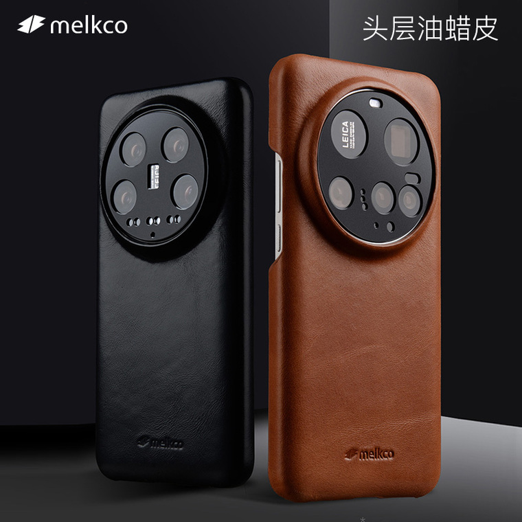 Melkco Genuine Leather , Minimalist Retro Business Style iPhone Case