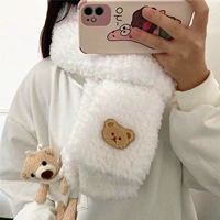 Коралловый, белый, с медвежатами