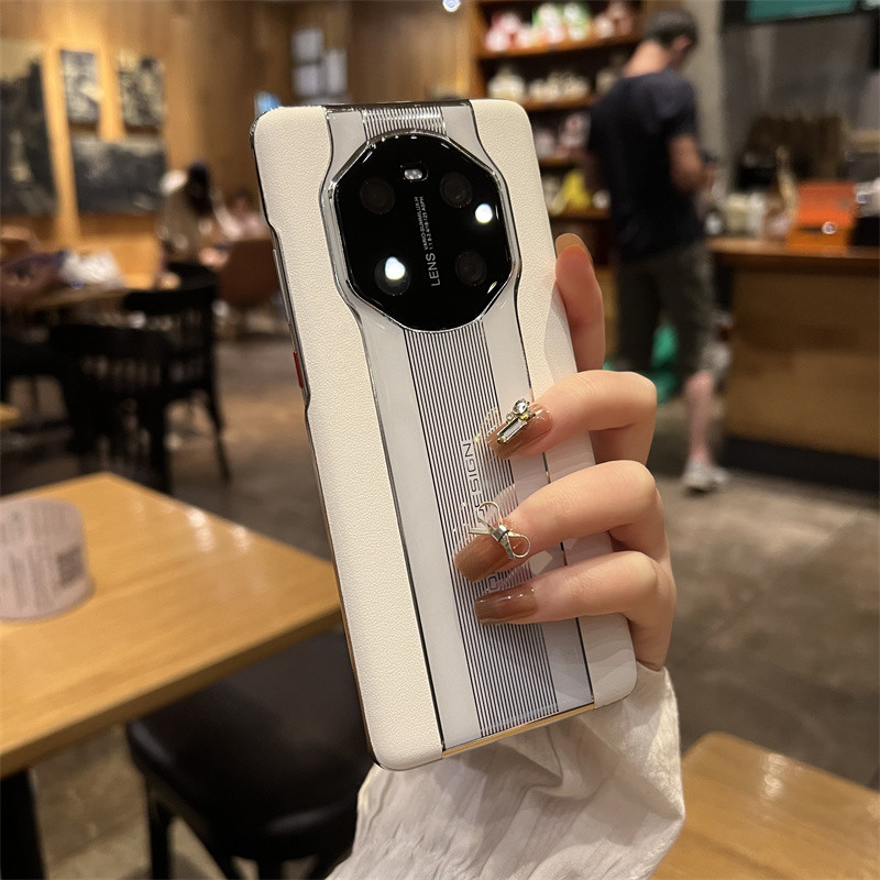 Suitable for Huawei Mate80 Pro Phone Case, M70 Pro Instantly Transforms into a Porsche, M60Rs New Model, Mate50E Pro Genuine Leather, Mate40 Pro Full Lens Protection, Anti-Drop, High-End Luxury M80 Pro+ Soft Case