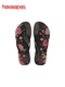 Havaianas哈唯纳Slim Organic女士印花度假人字拖平底凉拖鞋夏季