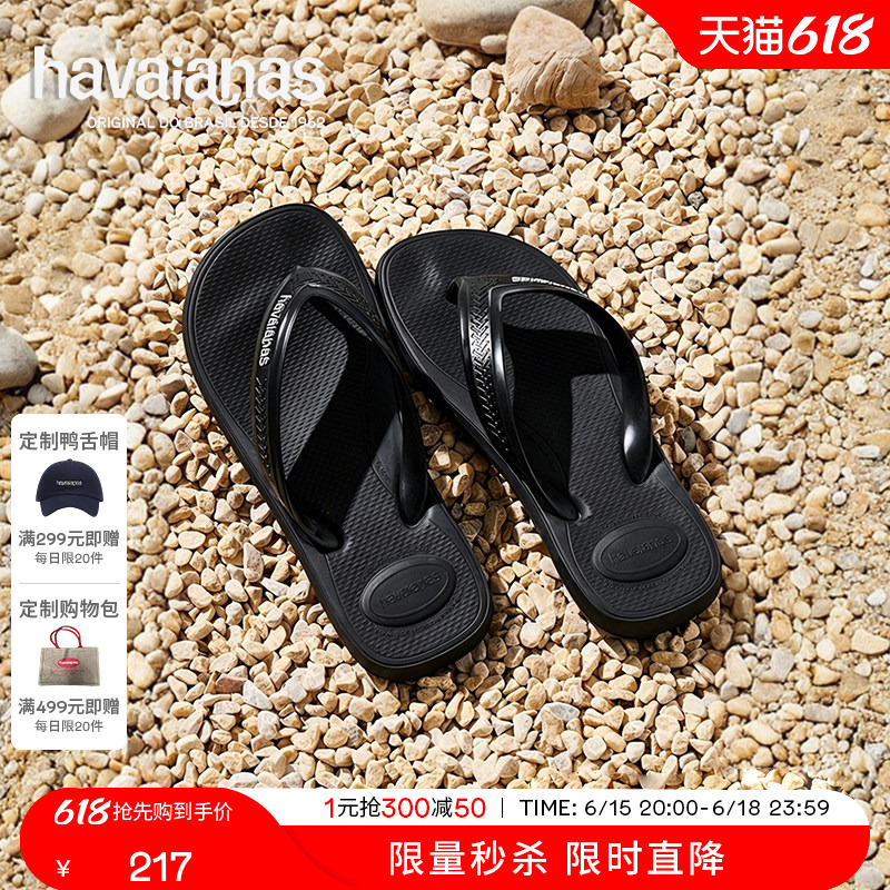 Havaianas Top Max Comfort New Summer Non-Slip Flip-Flops Wear-Resistant Slippers for Men