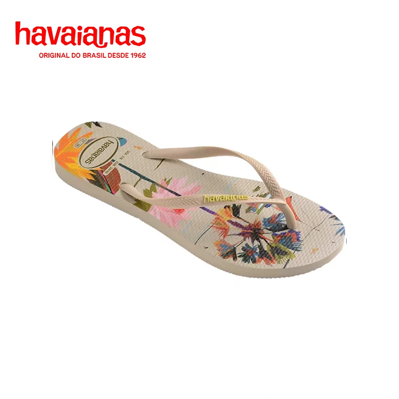 Havaianas [ Summer Bliss летняя новинка открыто надетые сандалии на пальцах ног, пляжные женские шлепанцы]