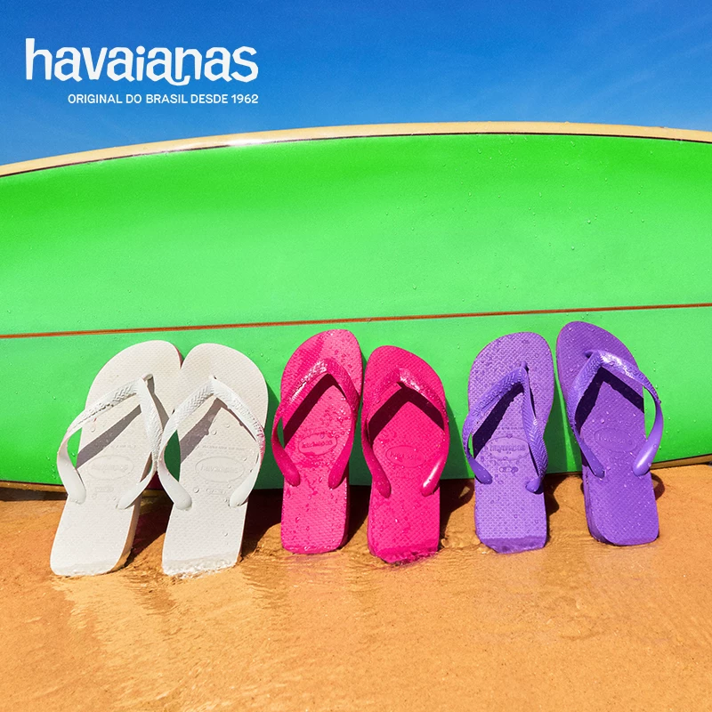 Шлепанцы Havaianas для мужчин и женщин, пляжная обувь, семейный стиль