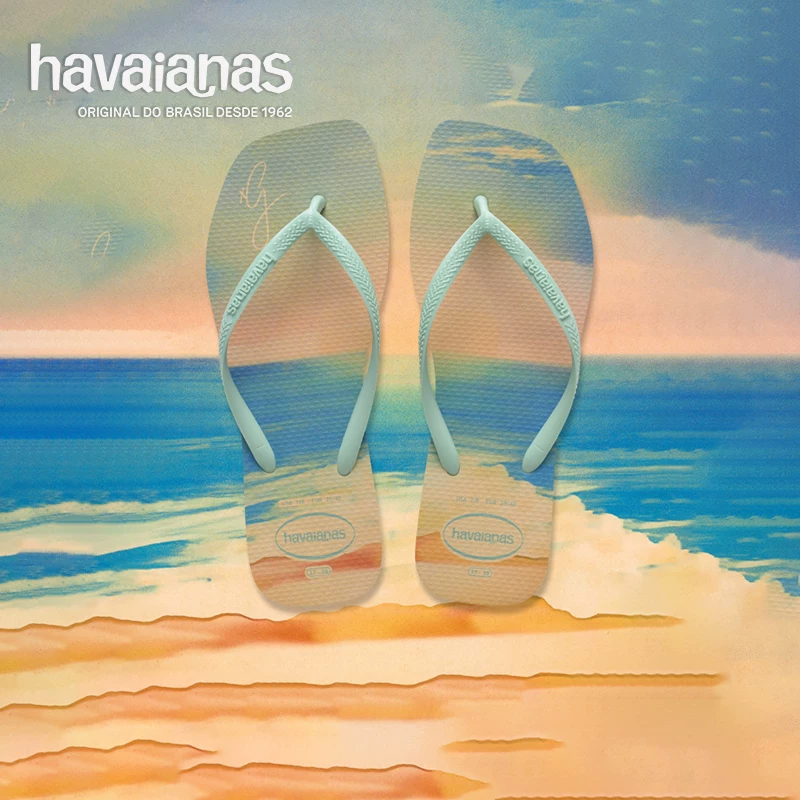 Сланцы Havaianas Havana Slim Square Gigi Hadid новые женские шлепанцы, внешняя обувь