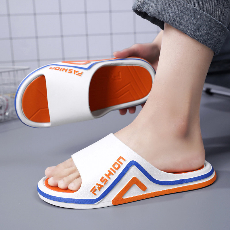 Slippers men's summer non-slip deodorant outdoor thick bottom ultra soft stomatop Breathable Casual 100 hitch Couple drag