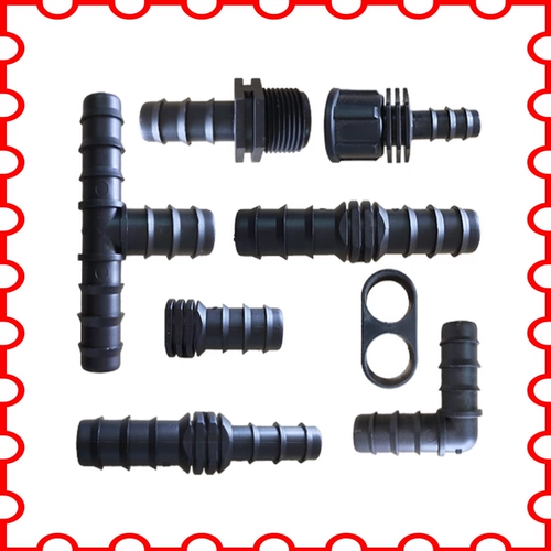 ~ Позвоните в 20pe быстро -подключенную тепличную микро -сплайскую трубу Простые аксессуары, соединяющие 25 непосредственно через три звена, заблокированные капли