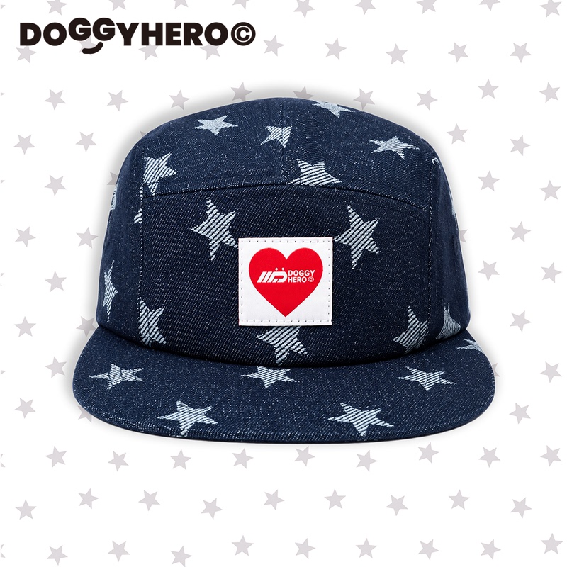 Doggyhero Star Heart Flat-Brimmed Hat for Men and Women, Trendy Sun Protection Five-Panel Hat That Makes the Face Look Smaller Doggyhero Star Heart Flat-Brimmed Hat for Men and Women, Trendy Sun Protection Five-Panel Hat That Makes the Face Look Smaller