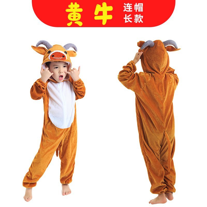 .. mẫu giáo Halloween sư tử con khỉ nhỏ fox hổ kéo ra răng để thực hiện chương trình động vật trang phục dành cho trẻ em.