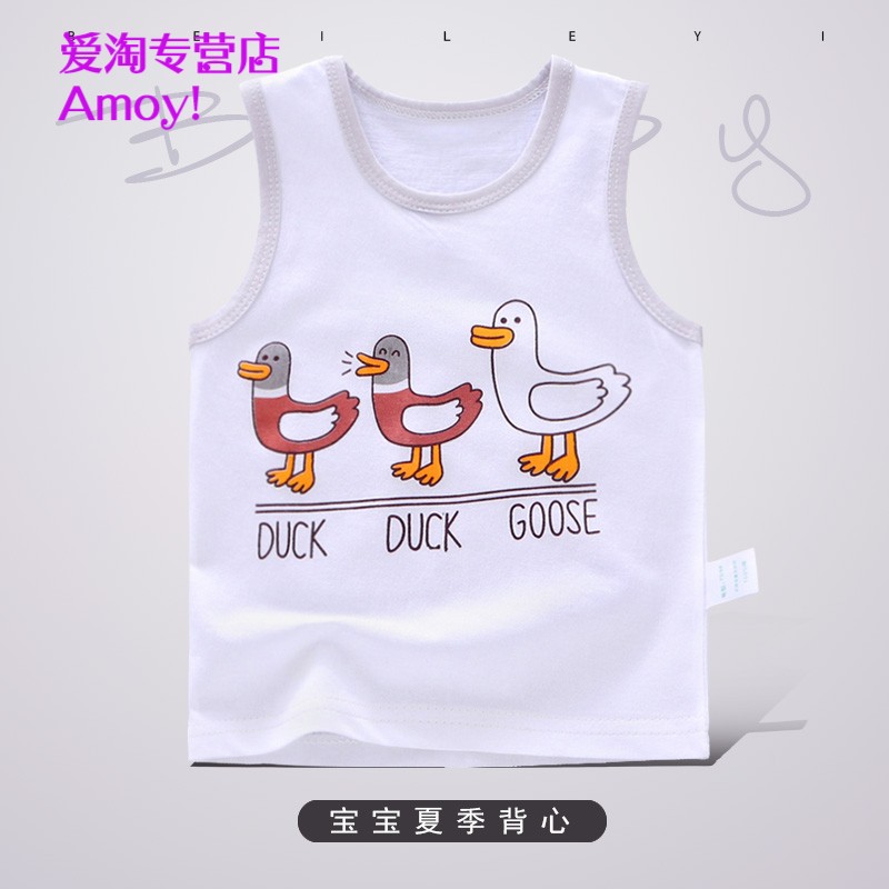 Baby baby nhỏ vest mùa hè không tay đầu mỏng bông 0 một bé gái 3 tuổi 5 trẻ nhỏ mặc 2 con trai.