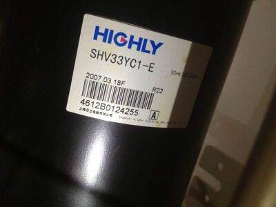 SHV33YC1-E brand new genuine Hitachi 3 industrial refrigeration equipment compressor with oil return pipe