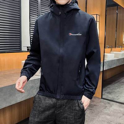 【ins】爆款GJ连帽夹克日系休闲外套男