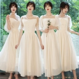 Платье подружки невесты, лонгслив, вечернее платье, цвета шампанского, яркий броский стиль, по фигуре