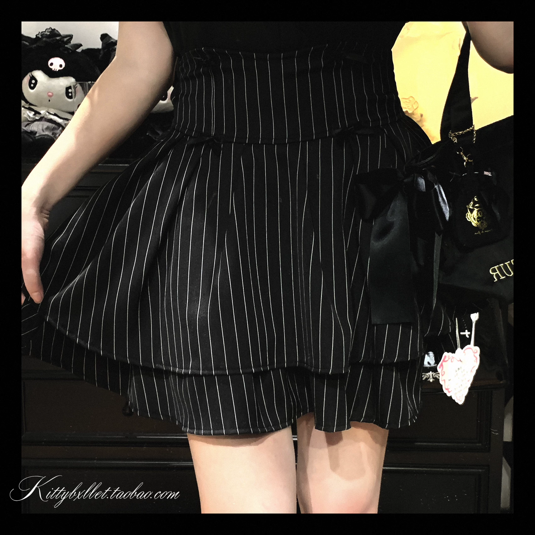 Первая версия KittyBxllet Original [Love Ban/Stripes] Butterfly Puff Skirt
