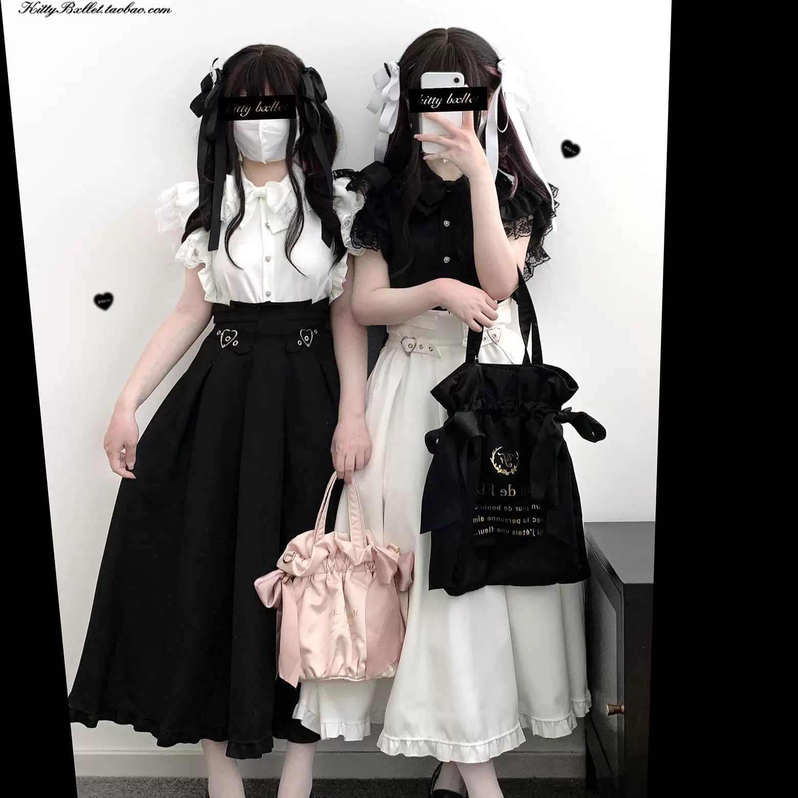 KittyBxllet высокая талия юбка клетчатая любовь кружево повседневная дата casual стиль
