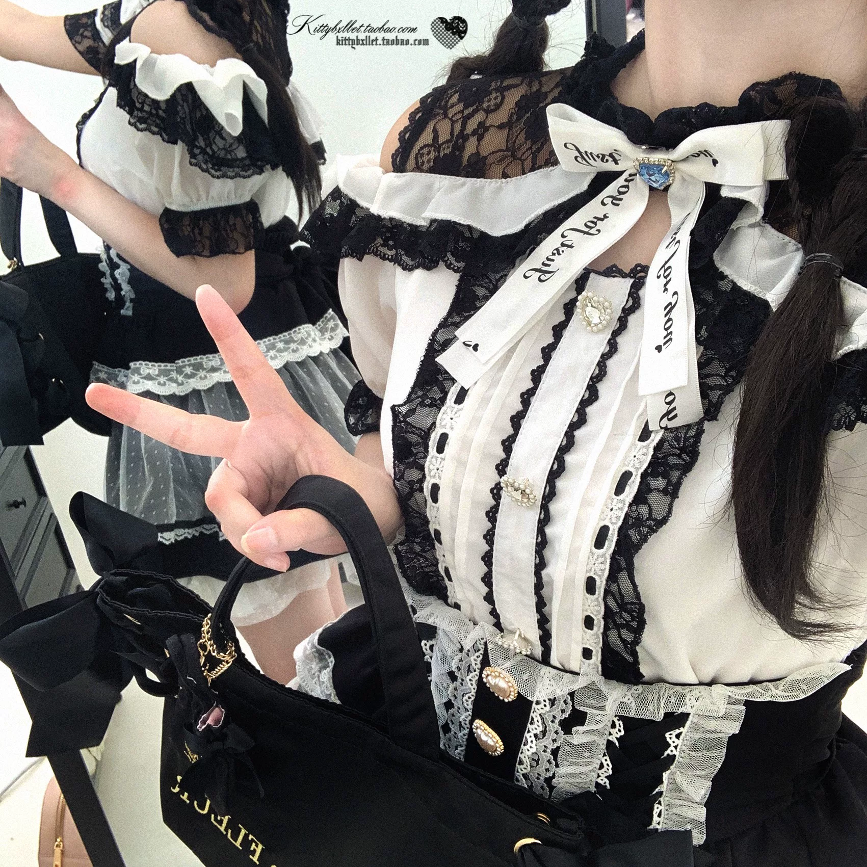 КиттиБокс оригинал [Love Lace] кружева перспектива и хитрый однотонный топ с открытыми плечами