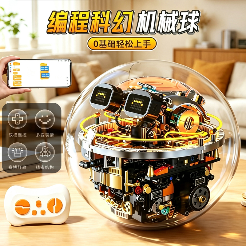 2026 New Popular Remote Control Programming Robot Mechanical Ball Boy Assembly Toy Building Blocks Children's Day Gift Birthday Present 2026 New Popular Remote Control Programming Robot Mechanical Ball Boy Assembly Toy Building Blocks Children's Day Gift Birthday Present
