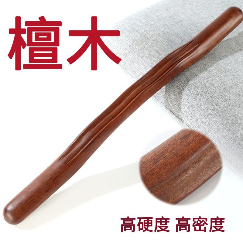 红木擀筋棒按摩棒刮痧棒干筋棍经络疏通棒全身通用赶筋棍檀木实木