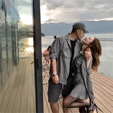 Осенняя парная одежда для влюбленных, корсет, дизайнерская рубашка, небольшое платье, юбка, французский стиль, в корейском стиле, тренд сезона