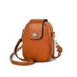 Кошелек, маленькая сумка через плечо, универсальная вместительная и большая небольшая сумка, коллекция 2023, из натуральной кожи