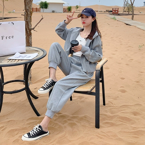 Толстовка с капюшоном, комплект, штаны для отдыха, коллекция 2023, в корейском стиле