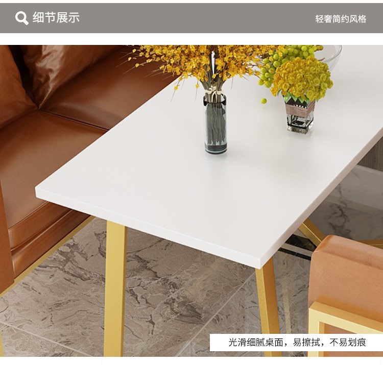 Retro thẻ văn phòng ghế sofa kiểu móng tay túi xe RV ban công bàn ghế chống trượt chủ đề đồ nội thất phương tây - FnB Furniture chân bàn oval	