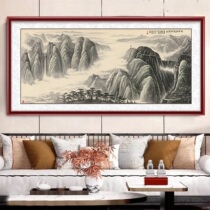 The Revolutionary Cradle Jinggangshan Country Painting Landscape Painting Living Room Office Decoration Hung Painting Leaning On Mountain Tuzuo to make a fortune and make a fortune